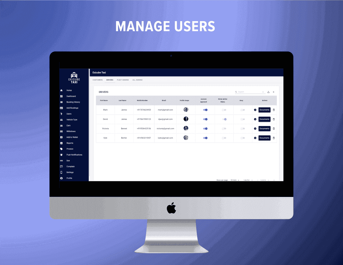 Manage users
